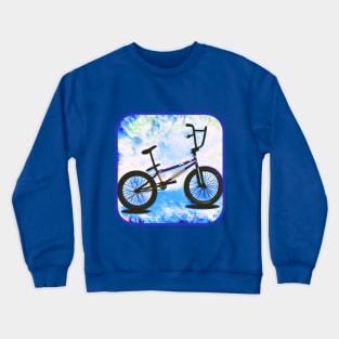 Blue BMX Bike Crewneck Sweatshirt